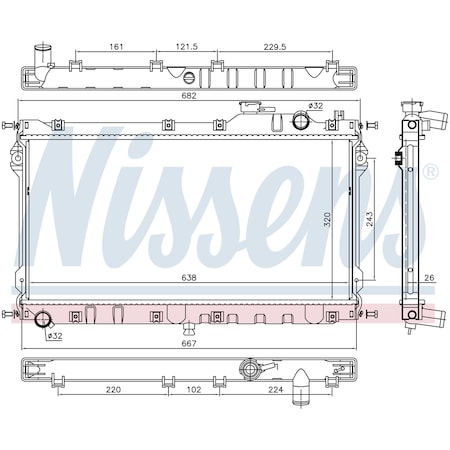 Nissens RADIATOR 68559